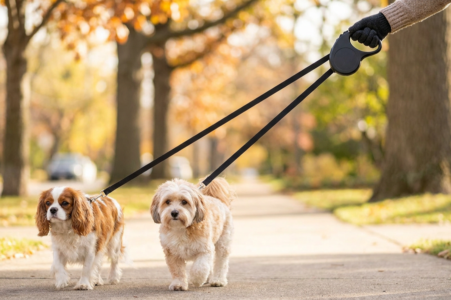 How to Stop Two Dogs from Tangling Their Leashes (Without Losing Your Mind)
